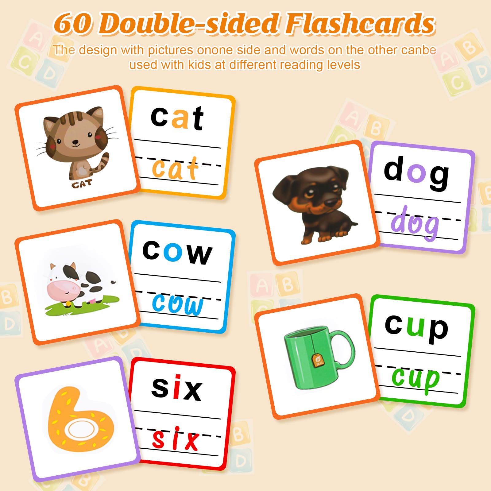 Mua VILOPIN Wooden Short Vowel Reading Letters Sorting CVC Spelling ...