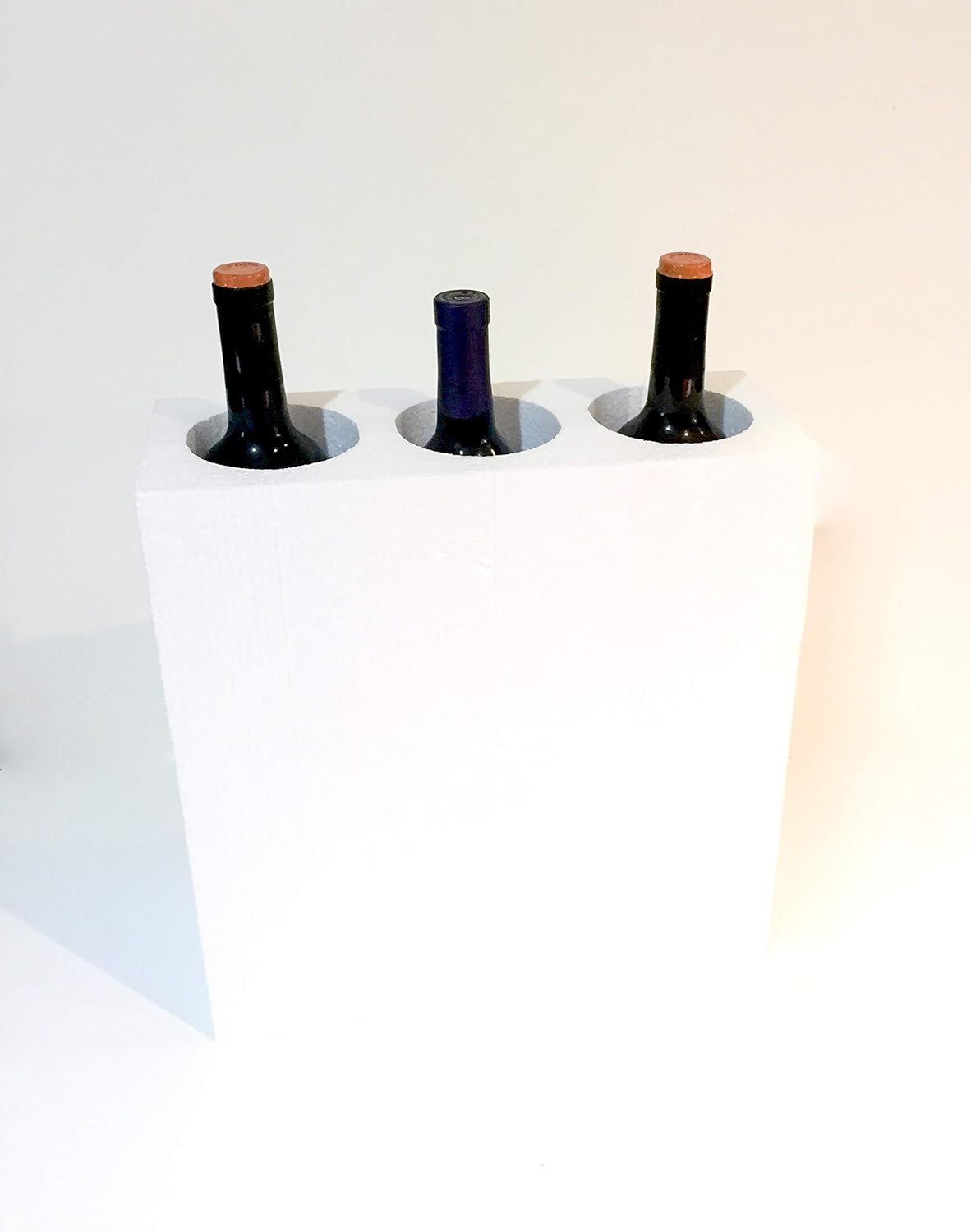 Brio9 Wine Shipping Box 3 Pack Durable Polystyrene Foam Shipper and Box