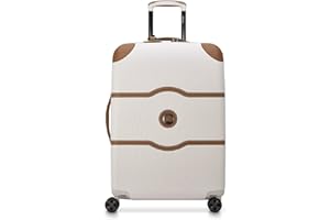 DELSEY PARIS Chatelet Air 2.0 Hardside Luggage with Spinner Wheels, Angora, Checked-Medium 24 Inch