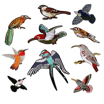 Hwafan Mix 10 Pcs Dessin Animé Oiseaux Hirondelles En Tissu