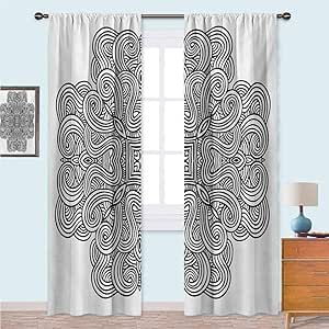 Cortinas opacas medievales celtas rotatorias con forma cuadrada en el