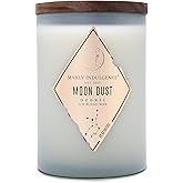 Manly Indulgence Moon Dust Scented Jar Candle, Rebel Collection, 2 Wick, Blue, 22 oz - Up to 120 Hours Burn