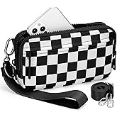 BIAOTIE Wristlet Wallets for Women, Small Crossbody Purses Travel Pouch Phone Nylon Wrist Wallet Shoulder Purse