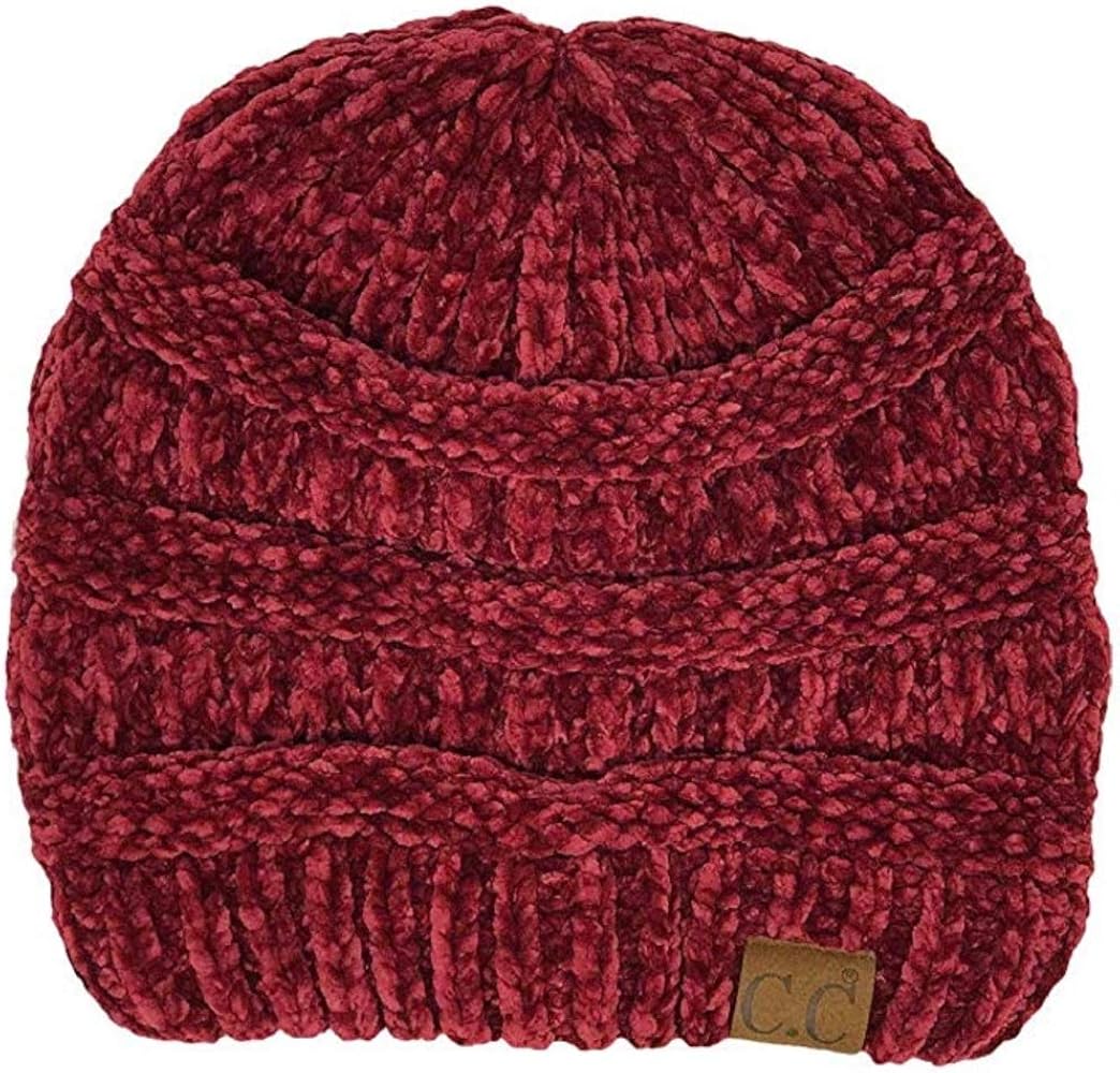 burgundy skull cap