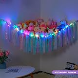 MHJY Toy Hammock Stuffed Animals Storage Net with LED Light view 7