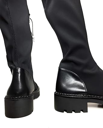 zara track sole tall boots