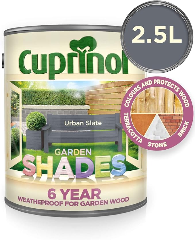 Cuprinol GSUS25L Garden Shades Urban Slate 2.5 Litre Amazon.co.uk DIY