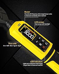 1/4" Digital Torque Wrench (4-265.6 in.lbs) w/Color
