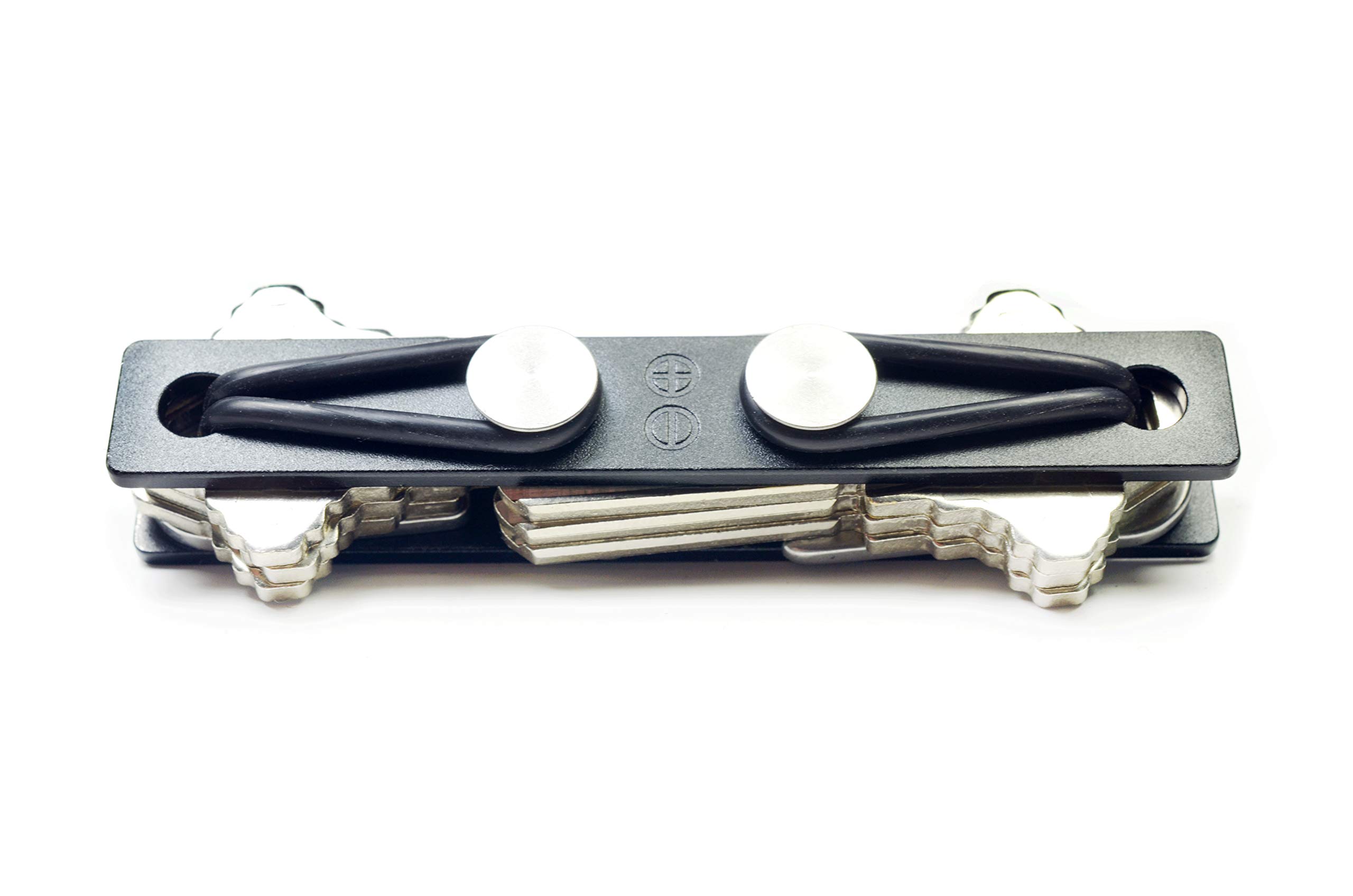 Screwpop Tether Compact Key Organizer (Holds-up to 24 Keys and Never Loosens | Tool-Less) with Bottle Opener and Keychain Attachment