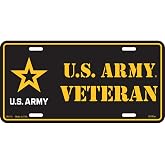 U.S. Army Veteran License Plate