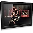 ORIMAMI Soccer Star Wayne Rooney Framed Poster with 1x35mm Film Mini Cell Display,Printed Signed Photograph Gifts for Wayne Rooney Fans - 8x6 Inches