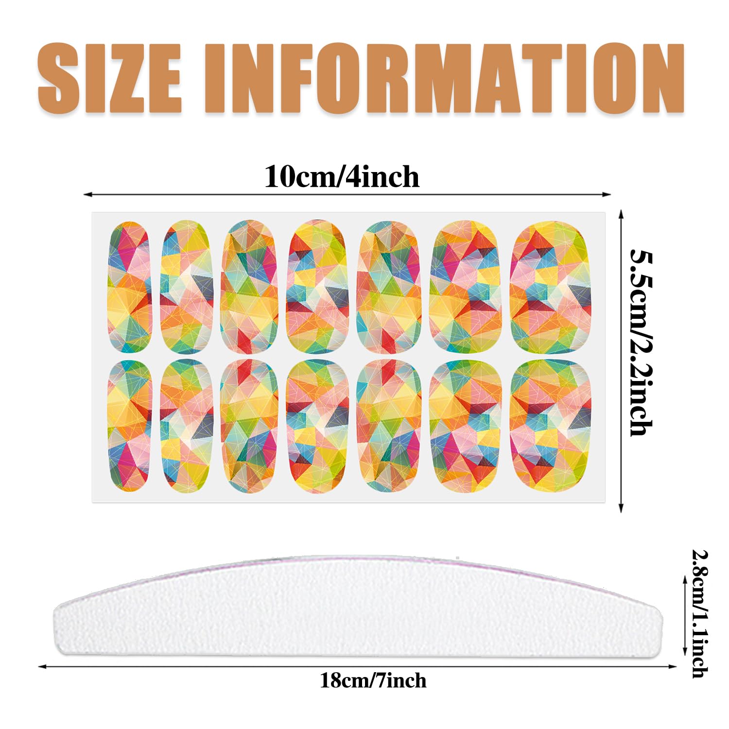 WOKOTO 12 Sheets Graffiti Nail Polish Stickers Full Wraps for Women Aurora Gradient Gel Nail Polish Strips for Women Girls Gel Nail Stickers Mix Color Stick On Nails - Image 3