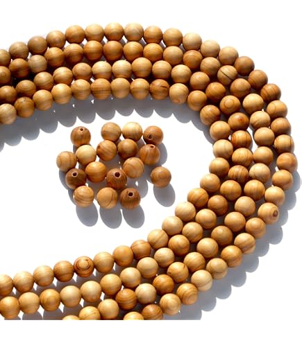 Natural Sandalwood Mala Beads (6mm) - The Bead Chest