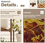 Bamworld Plant Stand Indoor Wooden Multi level 12 Pot Shelf Decor view 5