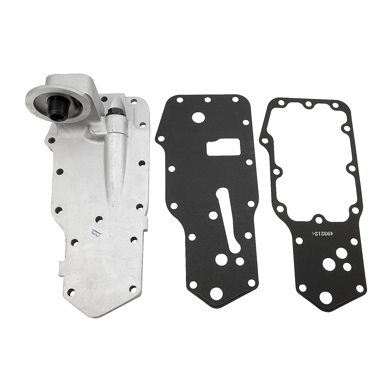 Photo 1 of Oil Filter Mount Housing Compatible with Freightliner FC70 FC80 FL50 FL60 FL70 FL80 LN7000 CF7000 1989-2002 Cummins 6B 6BT 6BTA ISB 5.9L 12V 24V Ram 2500 3500 D250 D350 W250 W350