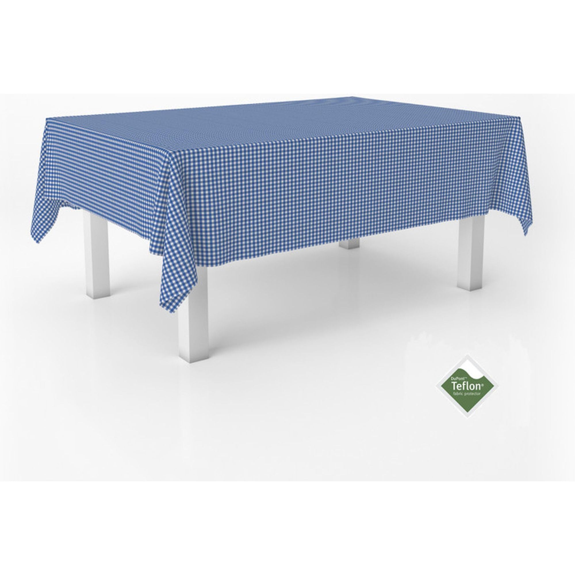 ECOMMERC3 | Stain Resistant Vichy Tablecloth for Rectangular Table Size 220 x 140 cm - Vichy Tablecloth Extra Soft and Waterproof Touch Royal — image 1