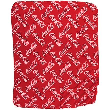 Coca Cola Classic Coke Fleece Throw Warm Winter Bed Couch