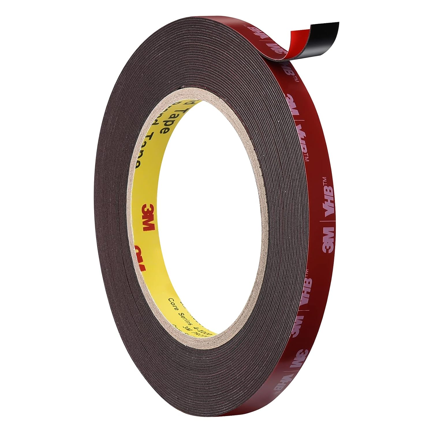 3m 5925 Double Sided Tape Heavy Duty, 16ft Length 10mm Width Waterproof Mounting Tape Easy to Apply for Outdoor, Home, Office, Wall Accessories: Industrial & Scientific