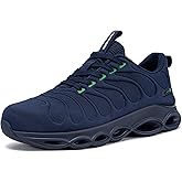 LARNMERN Steel Toe Shoes for Women Safety Shoes Work Sneakers Comfortable Safety Toe Sneakers Work Lightweight Colorful Zapatos de Seguridad (9,Navy)