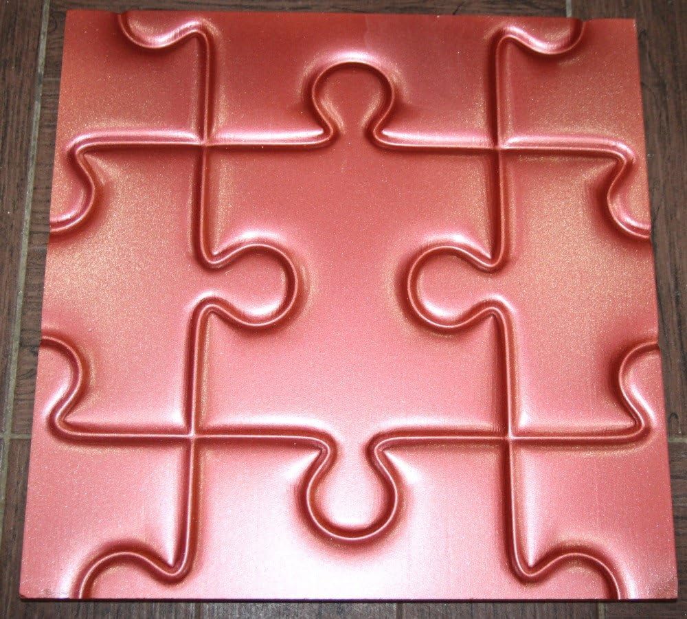 Puzzl Plastic Molds for 3 D Panels Plaster Wall Stone Form 3D Decor Wall Panels