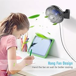 BESKAR USB Small Desk Fan, Portable Fans with 3