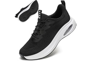 ZYEN Wide Toe Box Shoes Women Air Cushion Road Running Shoes Extra Wide Width Sneakers Arch Support Gym Athletic Tennis Sneakers Lightweight Breathable Walking Shoes