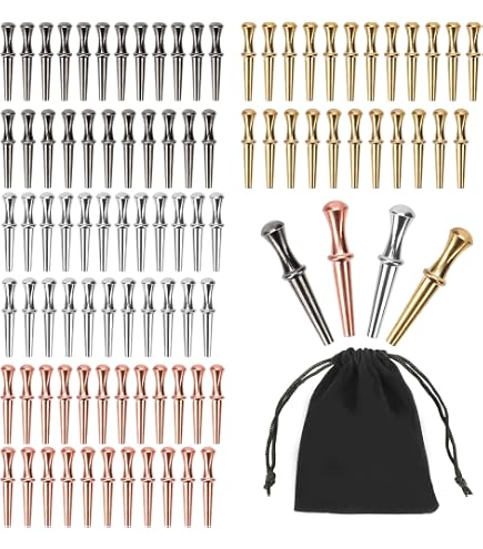 64 Stück Metall Cribbage Pegs – Bunte Stifte Für Cribbage Board, 4 Farben (ca. 2,85 Cm)