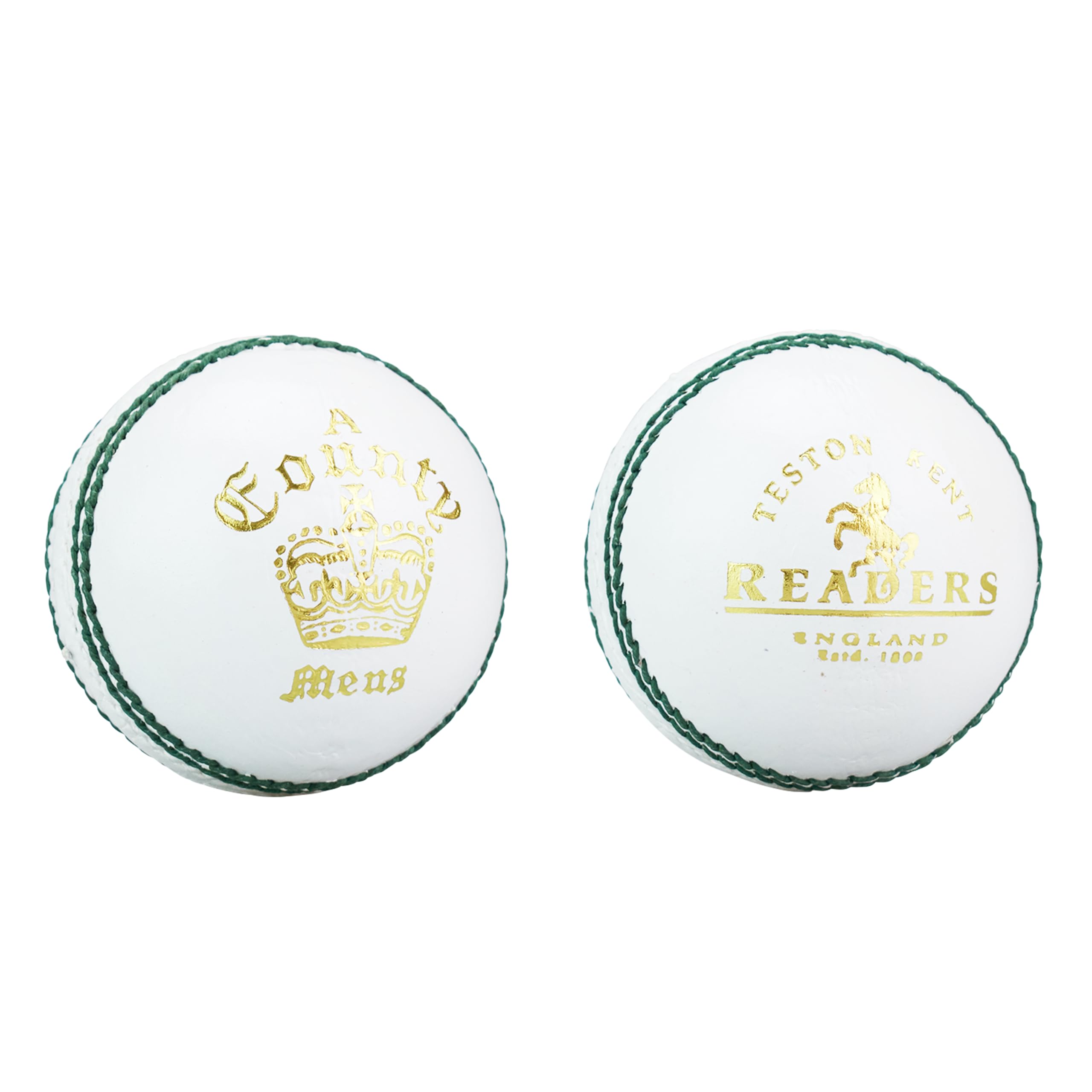 Readers County Crown Cricket Ball 5.5oz, White, Mens