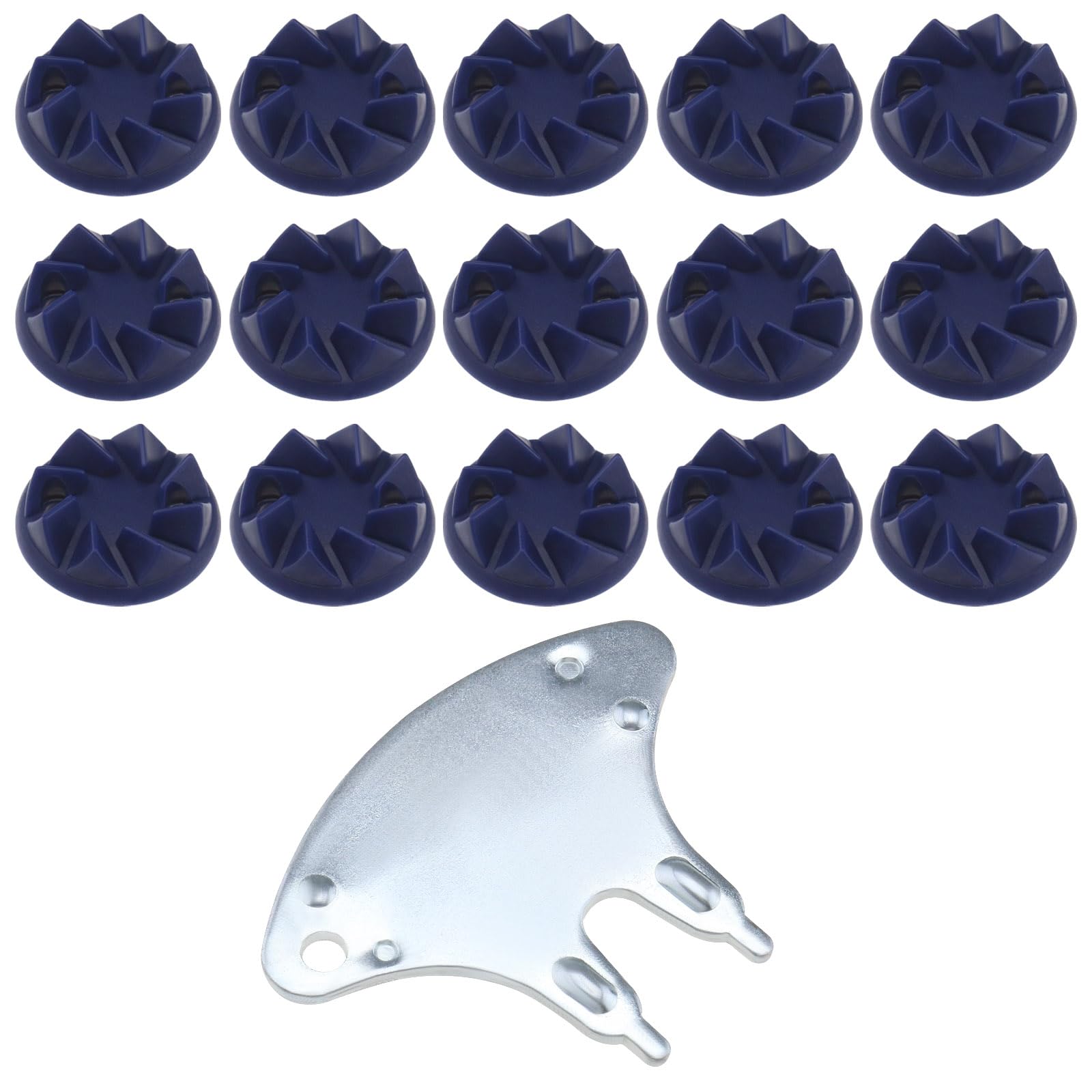 ECSiNG 22PCS Screw-in Cricket Spikes with Spanner Blue Cricket Cleat Set Replacement Suitable for Most Sneakers and Balls 22 * 10mm