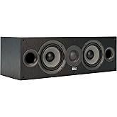 ELAC Debut 2.0 C5.2 Center Channel Speaker, Black - 1&rdquo; Cloth Dome Tweeter &amp; Dual 5.25&rdquo; Aramid Fiber Woofers - 2-Way Bass Reflex - Up to 35,000 Hz Response