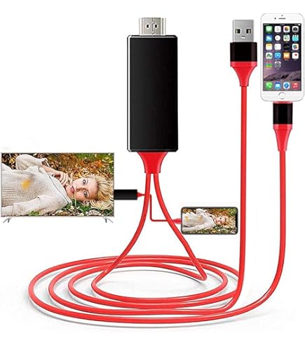 Adaptateur HDMI Lightning Certifié MFi Pour IPhone - Transmission Vidéo/audio 1080p - Plug & Play - Compatible IPhone 14/13/12/11/X Etc.