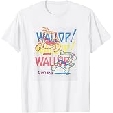 Cuphead And Mugman Wallop! Wallop! Wallop! Distressed Logo T-Shirt