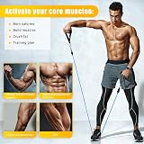 COFOF Resistance Bands Set with Handles 150 lbs Stackable Gym Bands view 4
