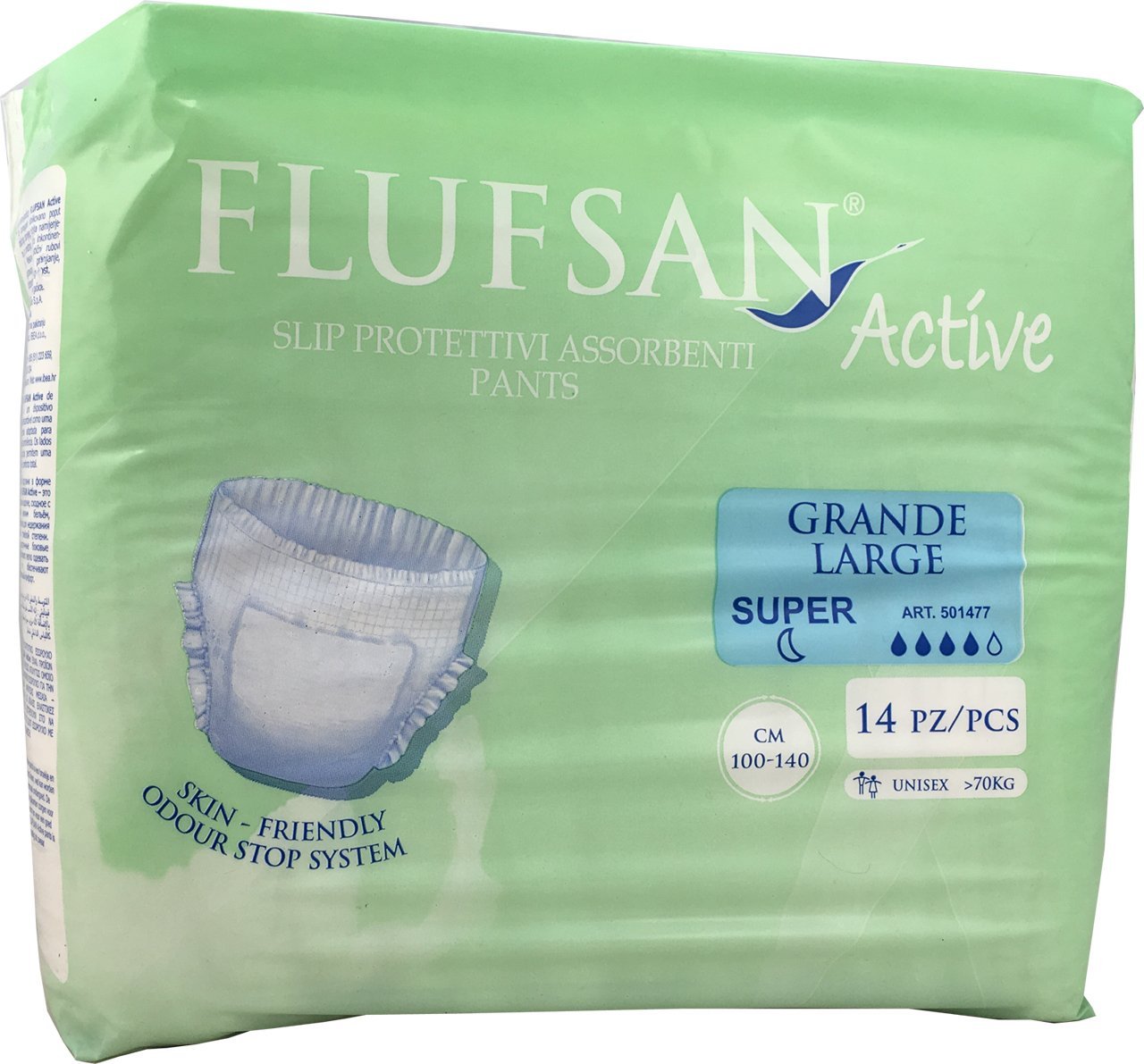 Flufsan Incontinence Active Pullup Pants (Large) Amazon.co.uk Health