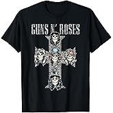 Guns N' Roses Official Vintage Cross T-Shirt Small