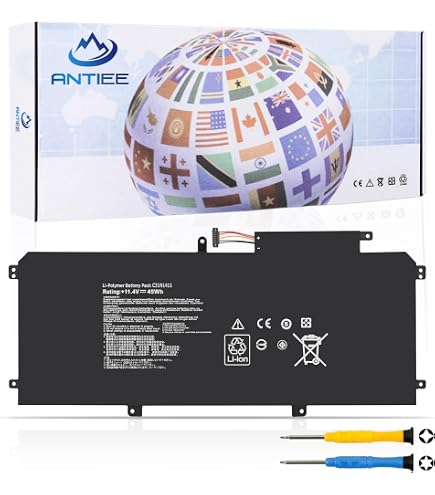 Vhbw Batteria Asus ZenBook UX330UA | 4800mAh 11,55V Li-Poly Sostitutiva Per 0B200-02090000, C31N1602