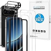 OMOTON 3+2 Pack for Google Pixel 10 Pro XL Screen Protector 6.8 Inch 2025 | 3 Tempered Glass Film and 2 Camera Lens Protector, Bubble-free, Easy Installation, Case Friendly, Not for Pixel 10 Pro/ 10