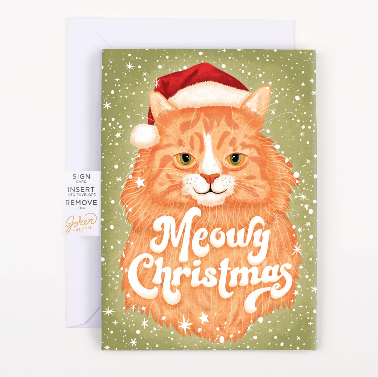 Joker Greeting Endless Meowy Christmas With Glitter - Loops a meowy christmas song over 3 hours!