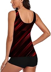 Omichic Modest Tankini Swimsuits for Women Two