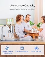 Waterdrop Water Filter Tap Stainless Steel Faucet Filter 320 Gal 0.5 GPM view 9
