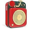 Muzen Mini Bluetooth Speaker, Button Portable Metal Small Cute Wireless Speaker, Rechargeable HiFi Loud Volume Audio Speaker with Portable Lanyard and Gift Box, Classic Retro Decor