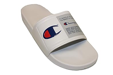 white champion sandals