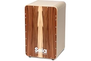 Sela SE 002A CaSela Satin Nut Professional Cajon with Removable Snare System and Special Clap Corners