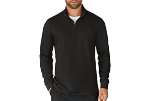 COOFANDY Men's Quarter Zip Up Pullover Lightweight Mock Neck Sweatshirt Casual Long Sleeve Polo Shirt