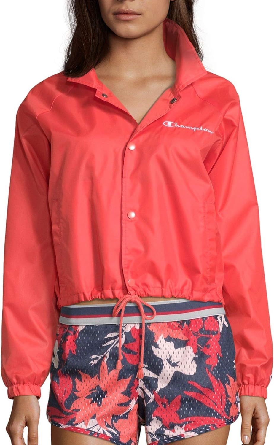 champion women's heritage coaches jacket