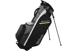 Wilson Feather Golf Cart Bag - Black/Grey/Red