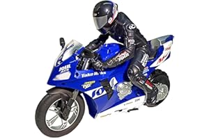 RC Electric Motorcycle, 1/6 Scale 2.4GHz RC Dual-Motor Two-Wheel Self-Balancing Motorcycle Model with Six-Axis Gyroscope Moto