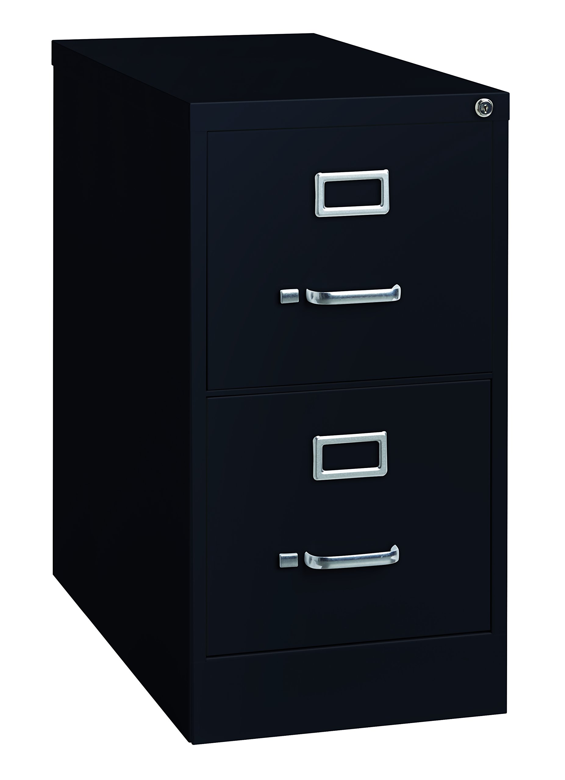 Photo 1 of 25" Deep Commercial 2 Drawer Letter Size High Side Vertical File Cabinet Color: Black
