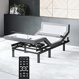 Sven & Son Bliss Adjustable Bed Base Frame Only, Head and Foot Lift, Lumbar Support, Head-Pillow-Tilt, Massage, Under-Bed Lights, USB, Memory Positions, Zero Gravity - Twin XL