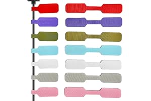 35 PCS Cable Labels, Self Adhesive Cord Label Handwriting Cable Tags Reusable Wire Labels for Cable Management and Identifica